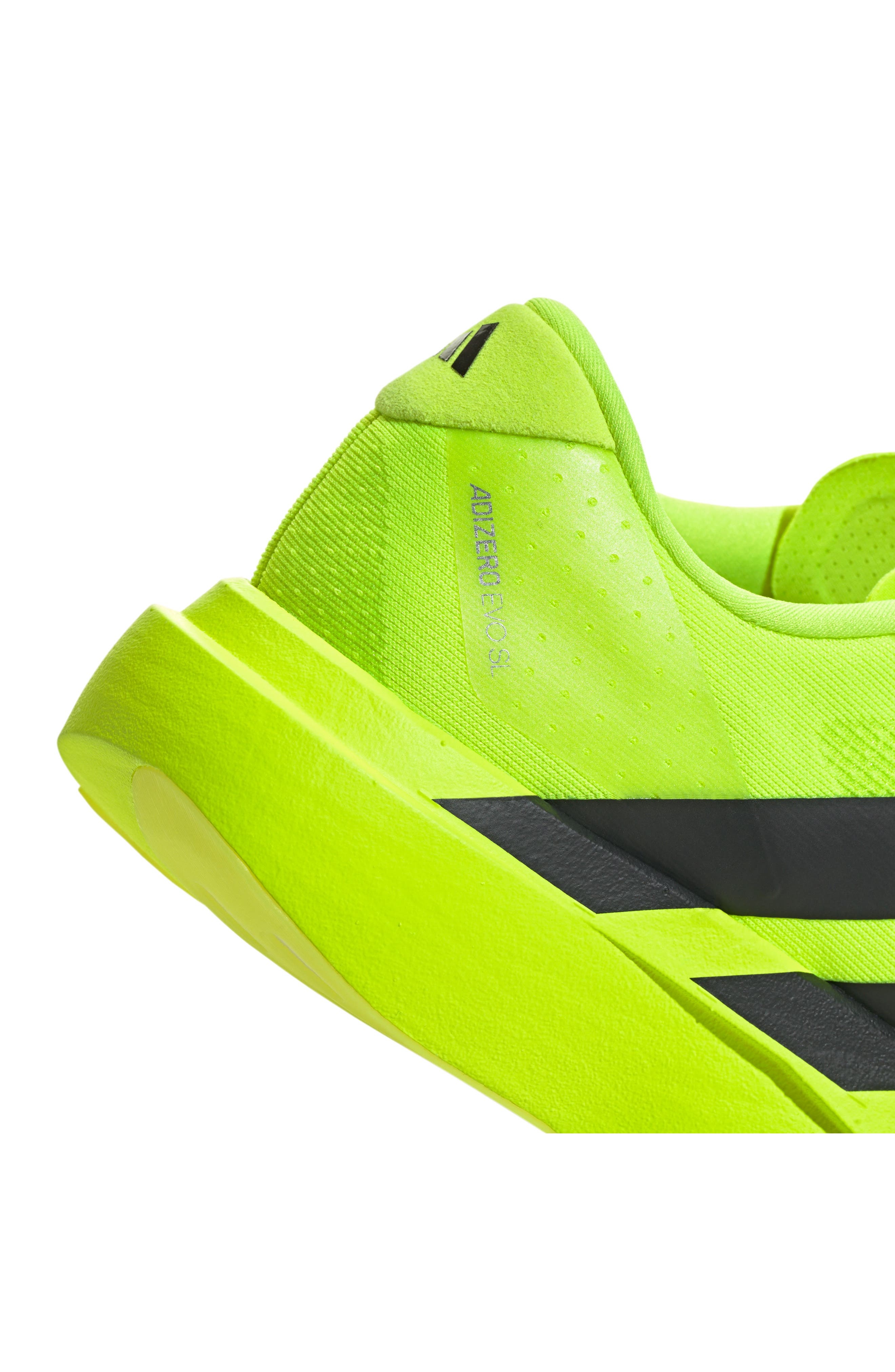 adidas Gender Inclusive Adizero Evo SL Running Shoe in Lemon/Black/Matte Silver at Nordstrom - 7