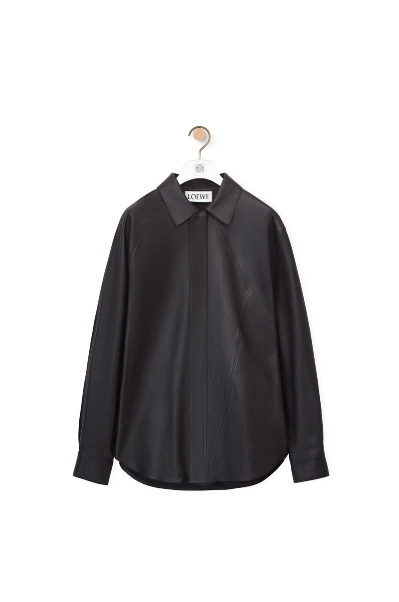 Puzzle shirt in nappa lambskin 1