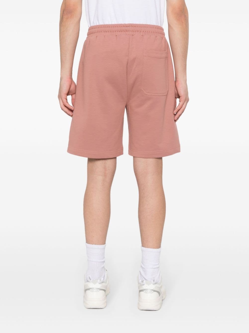 Space-logo cotton shorts - 4