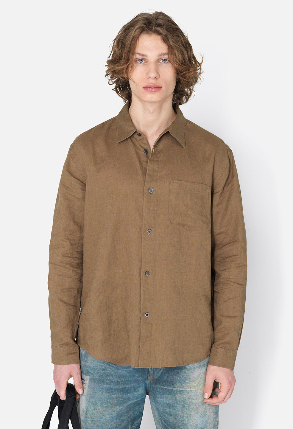 LINEN CLOAK BUTTON UP - 2