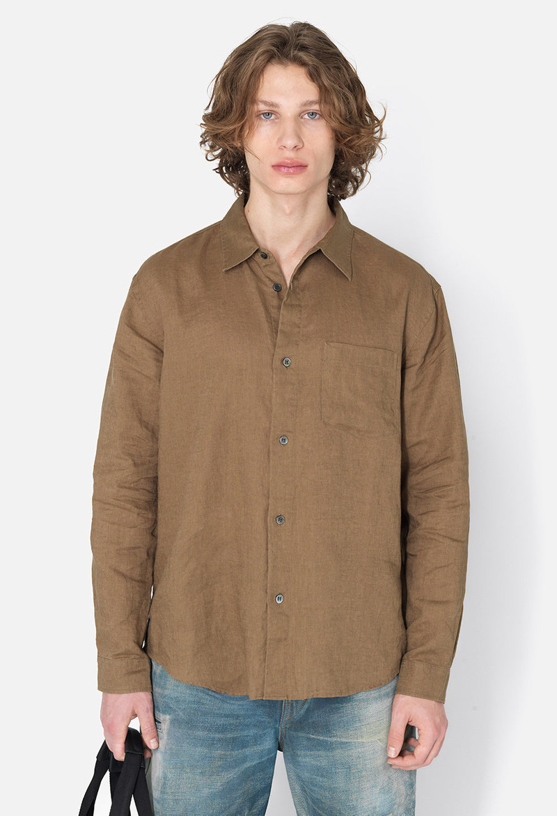 LINEN CLOAK BUTTON UP 2