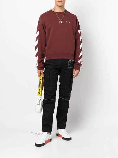 Off-White Diag-stripe print sweatshirt outlook