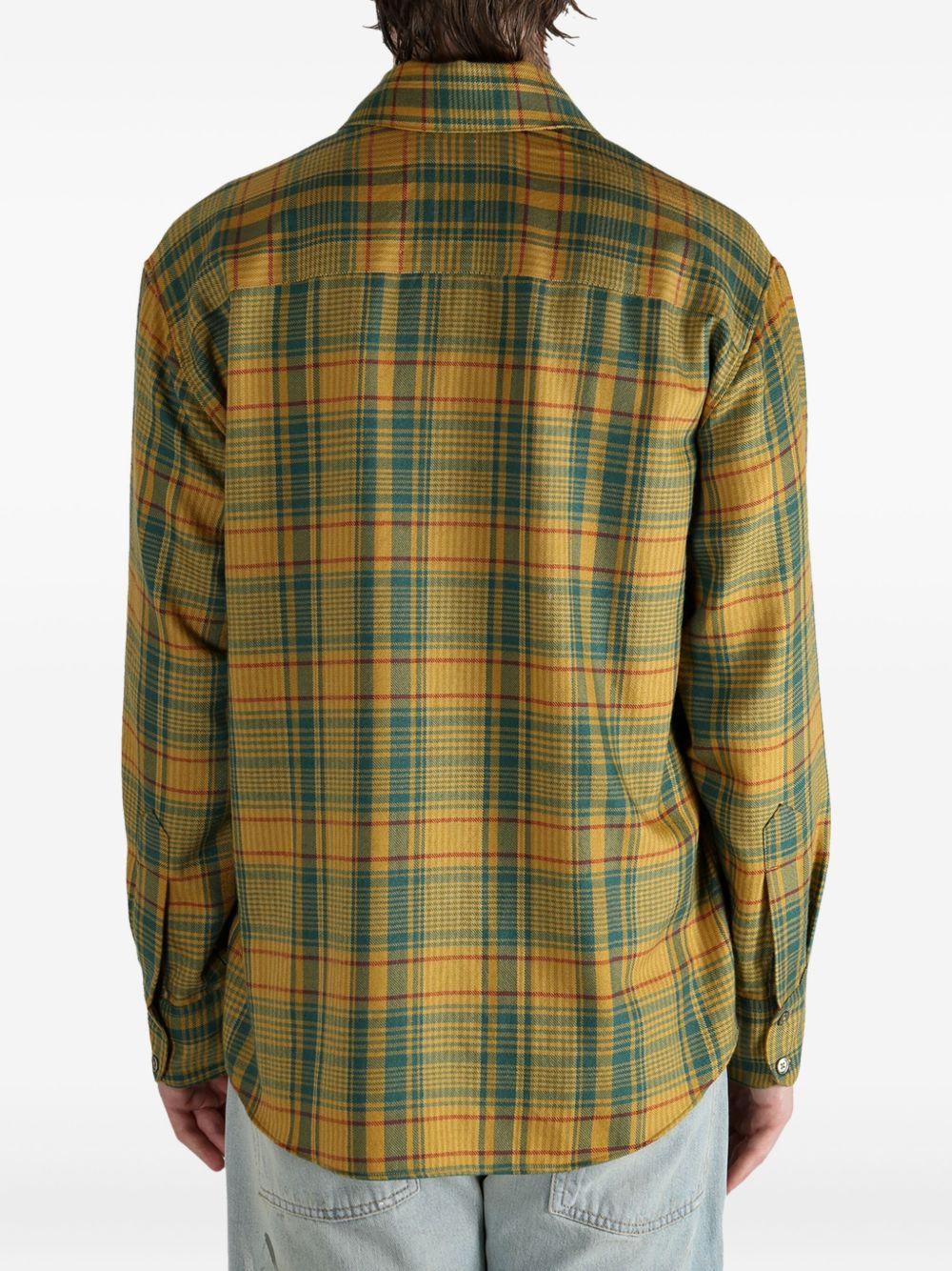 plaid-print long-sleeve shirt - 4