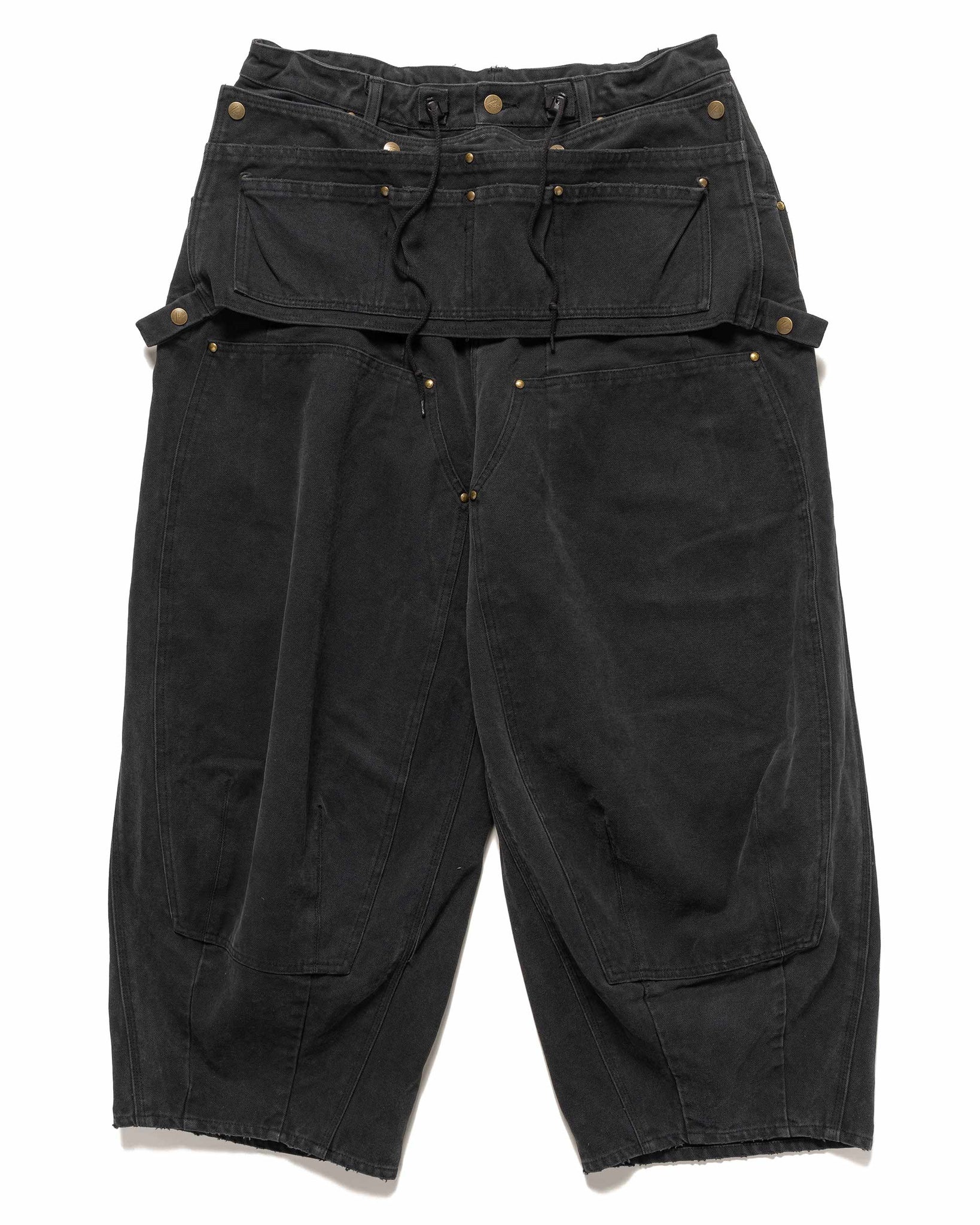 NEEDLES H.D. Pant - Apron / 16oz Cotton Canvas Black | havenshop |  REVERSIBLE