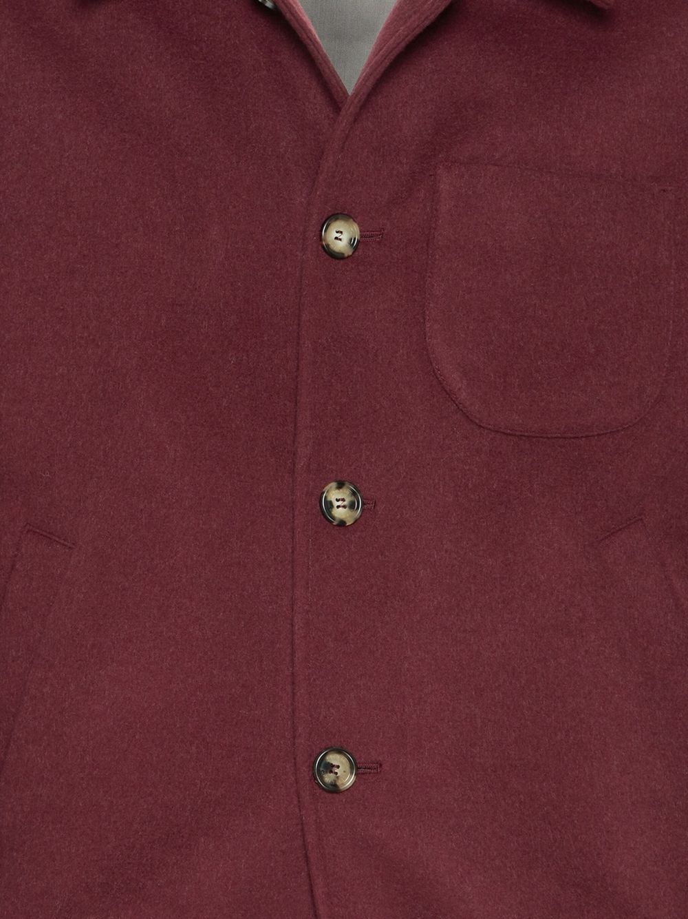 button-up wool-blend jacket - 7