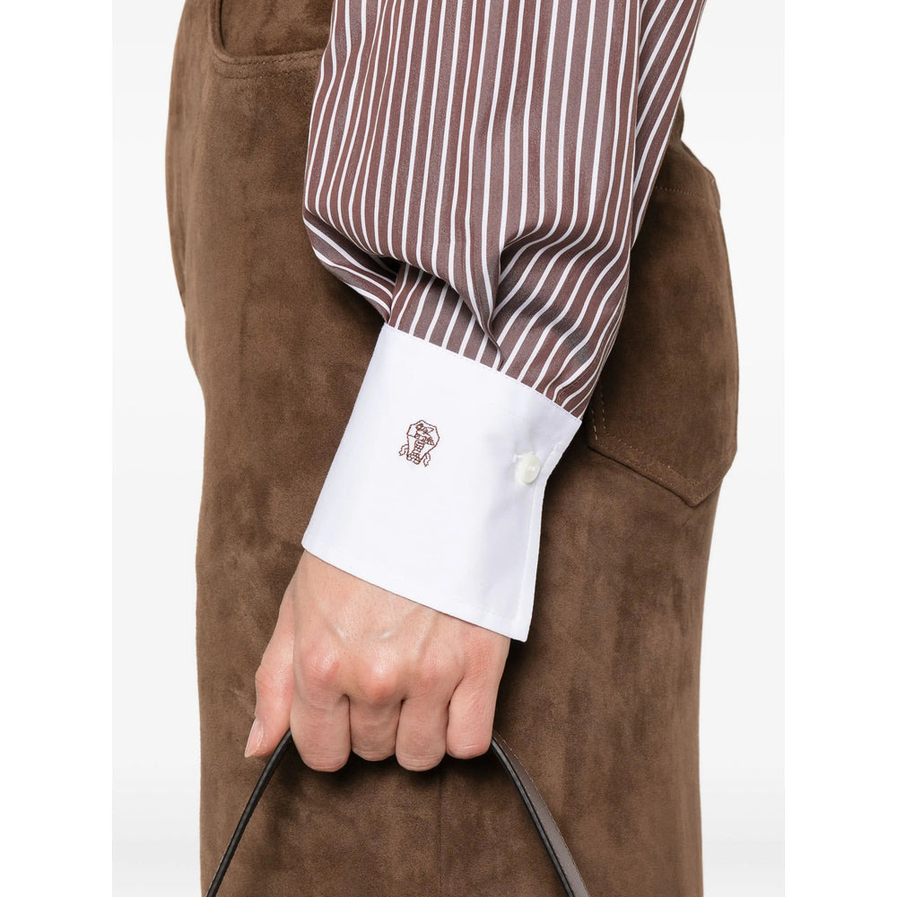 Brunello Cucinelli Brown Tops - Shirts Women - 2
