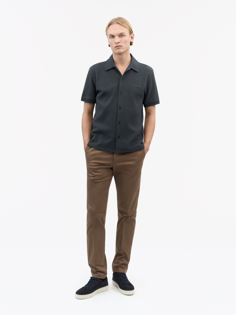 TIGER OF SWEDEN Saint Cotton Piqué Polo Shirt outlook