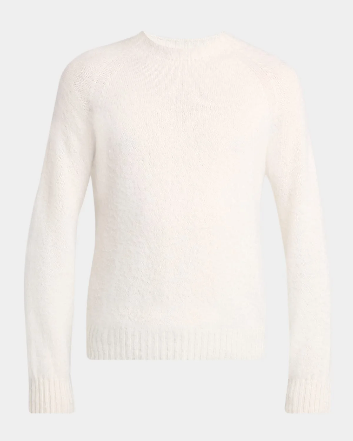 Men's Cashmere Scottish Teasel Crewneck Sweater - 1