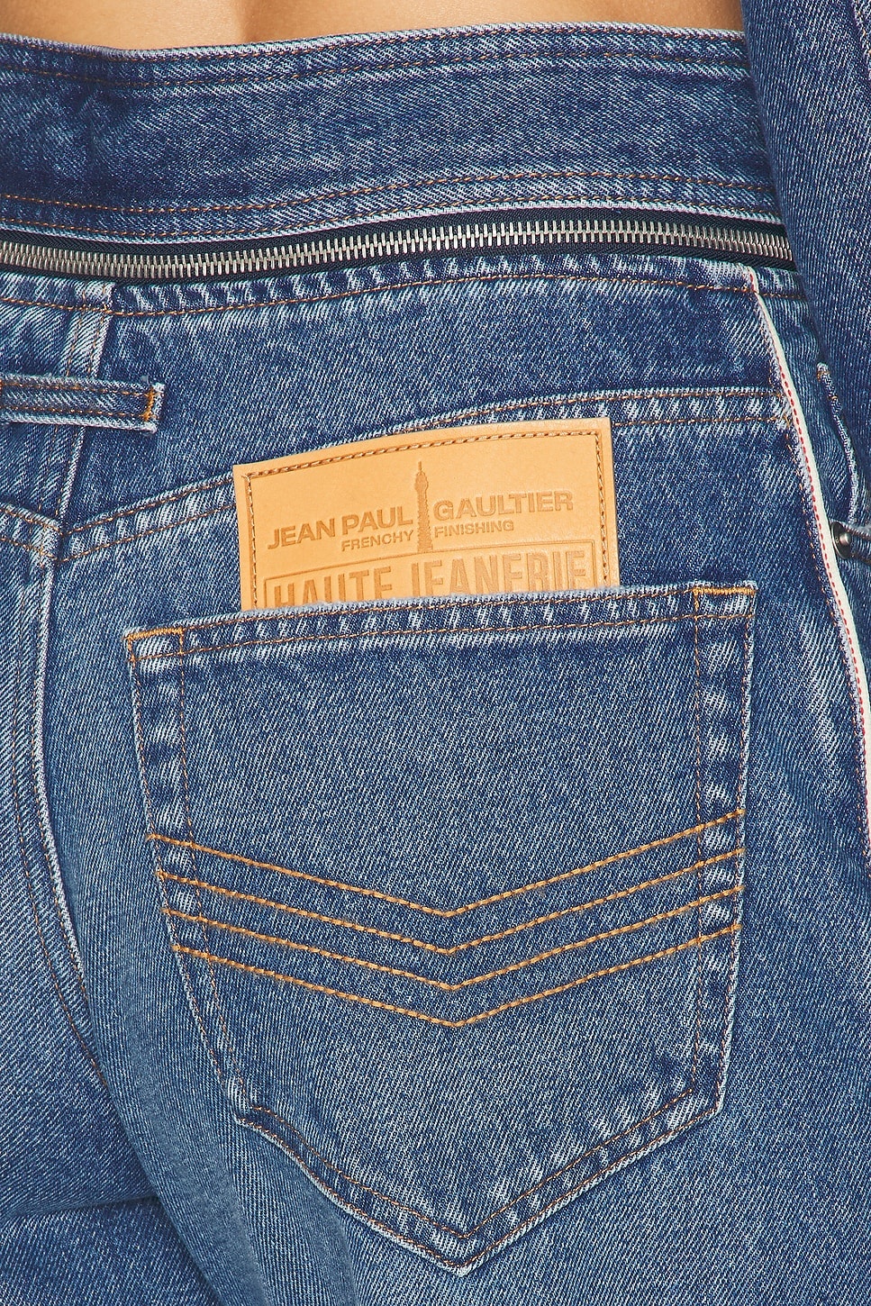 Zip Belt Selvege Detail Wide Leg - 6