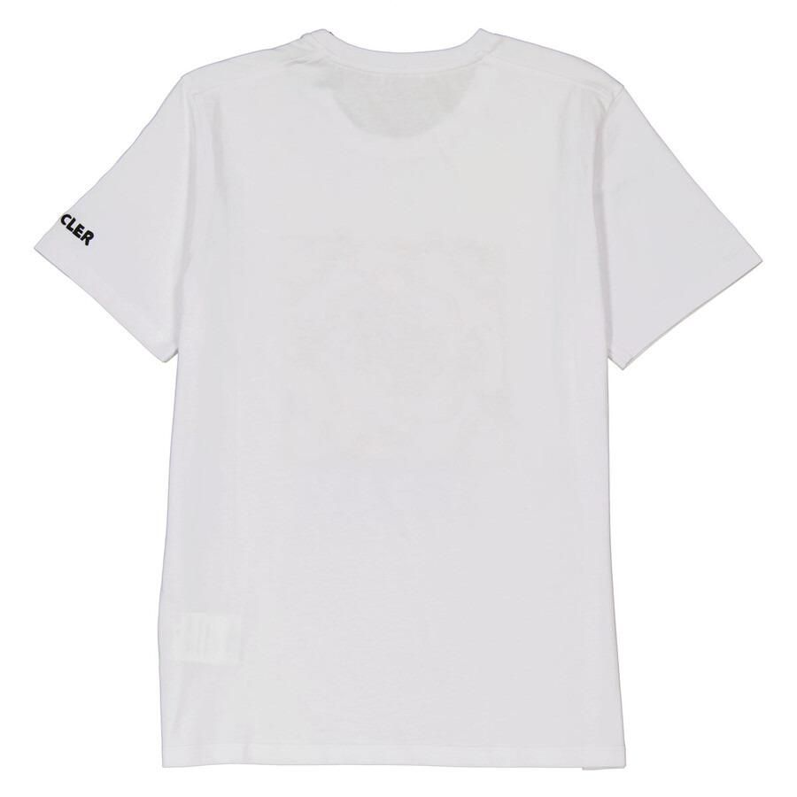 Moncler Ladies Short Sleeve Sequence Cotton T-Shirt - 5