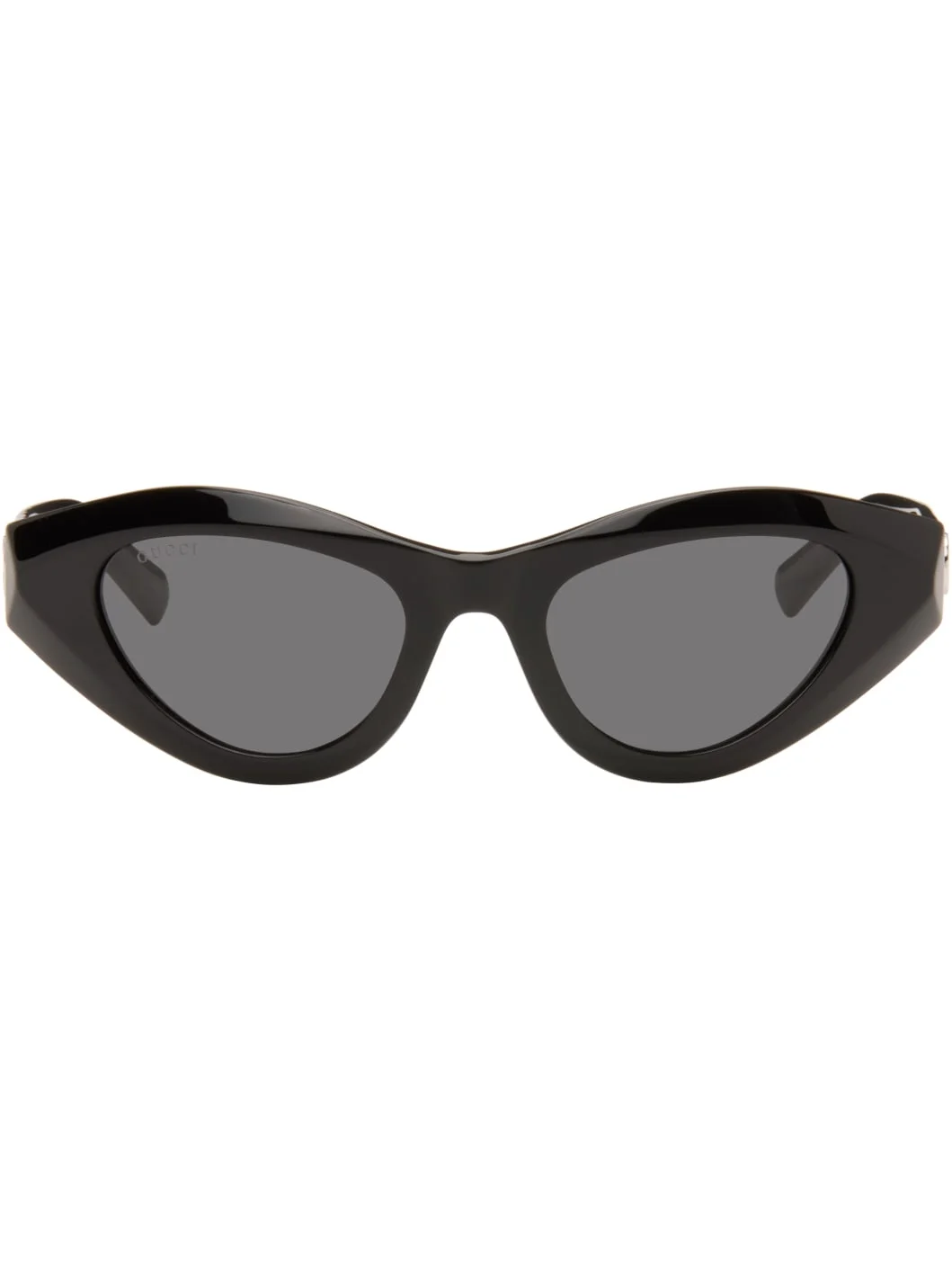 Black Geometric-Frame Sunglasses - 1