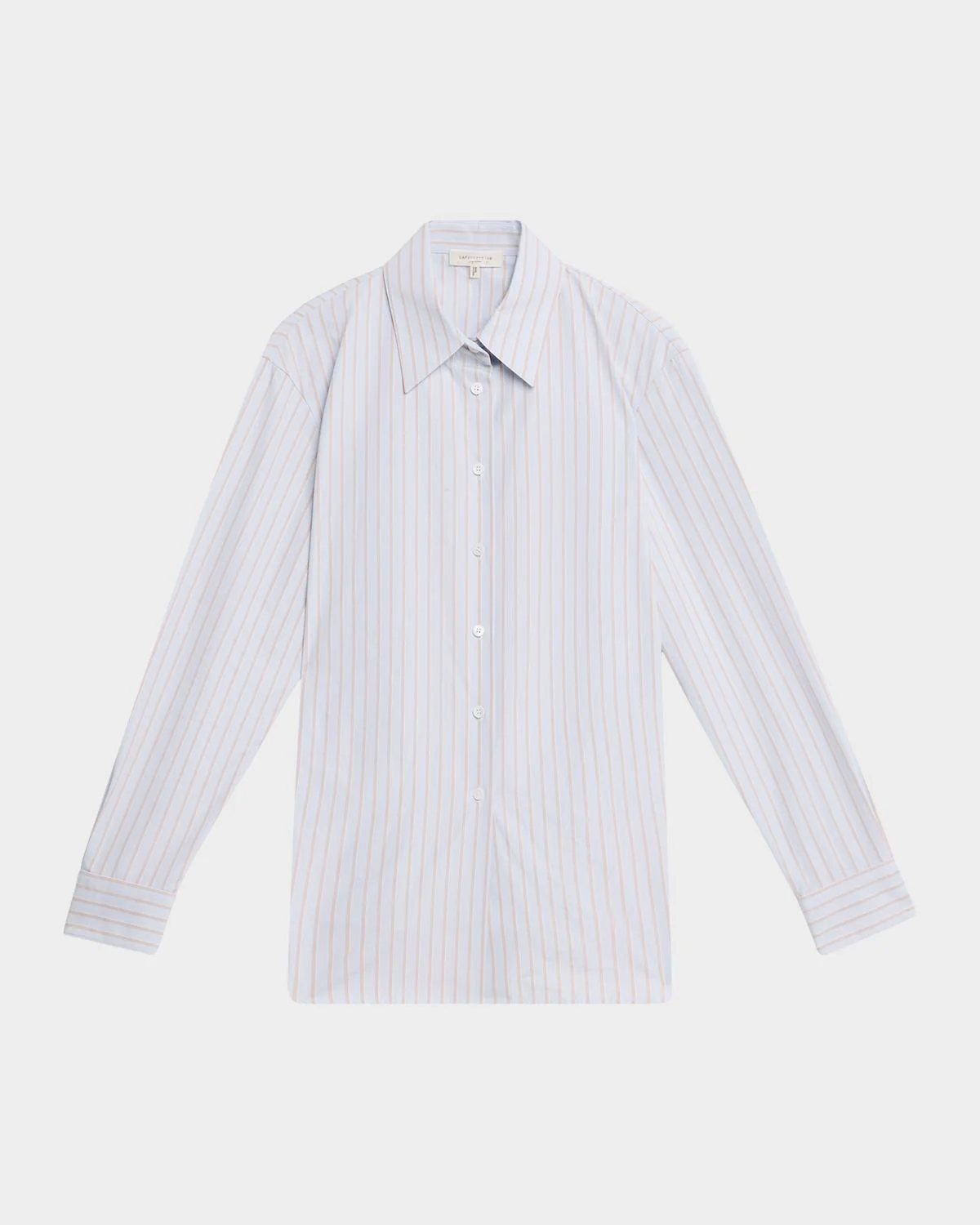 Striped Cotton Button-Down Shirt - 1