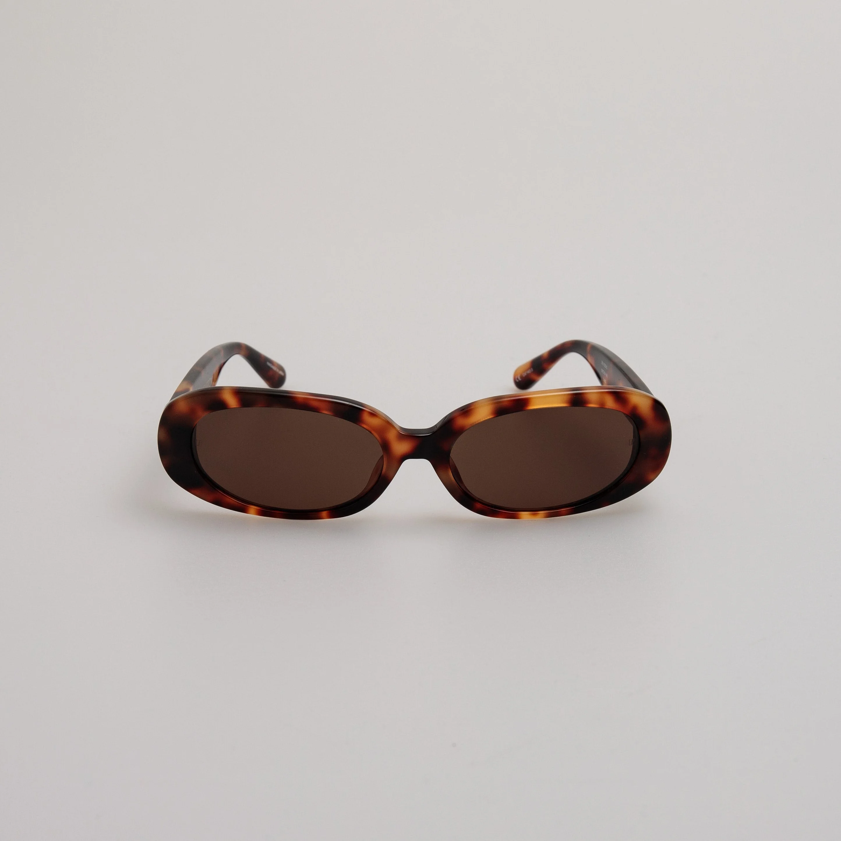 CARA OVAL SUNGLASSES IN TORTOISESHELL - 1