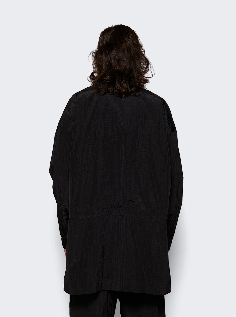 ESSENTIALS Ripstop Mockneck Anorak Black | thewebster