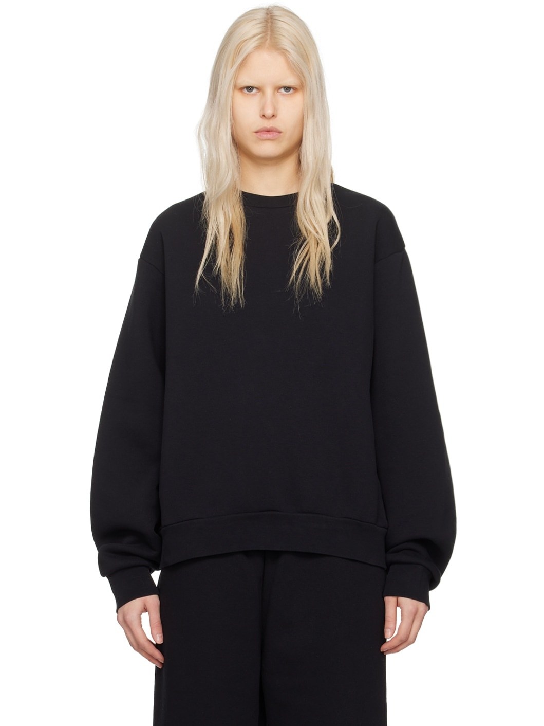 Black Crewneck Sweatshirt - 1