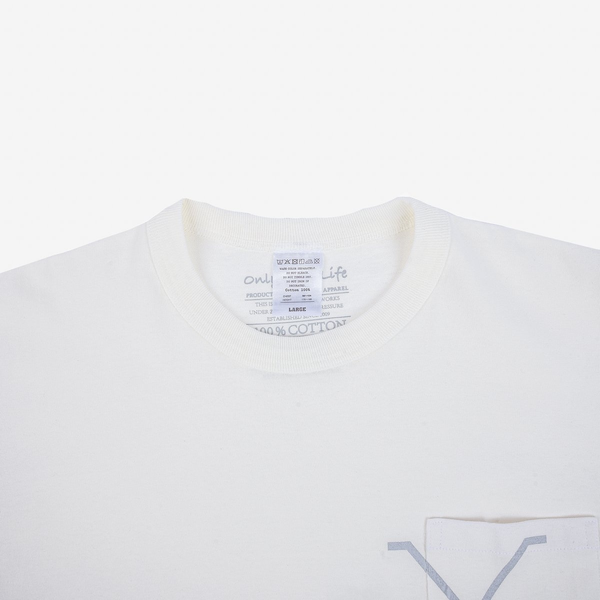 OGL-TEE-WX2-WHT OGL 6.2oz Pocket Tee - White - 6