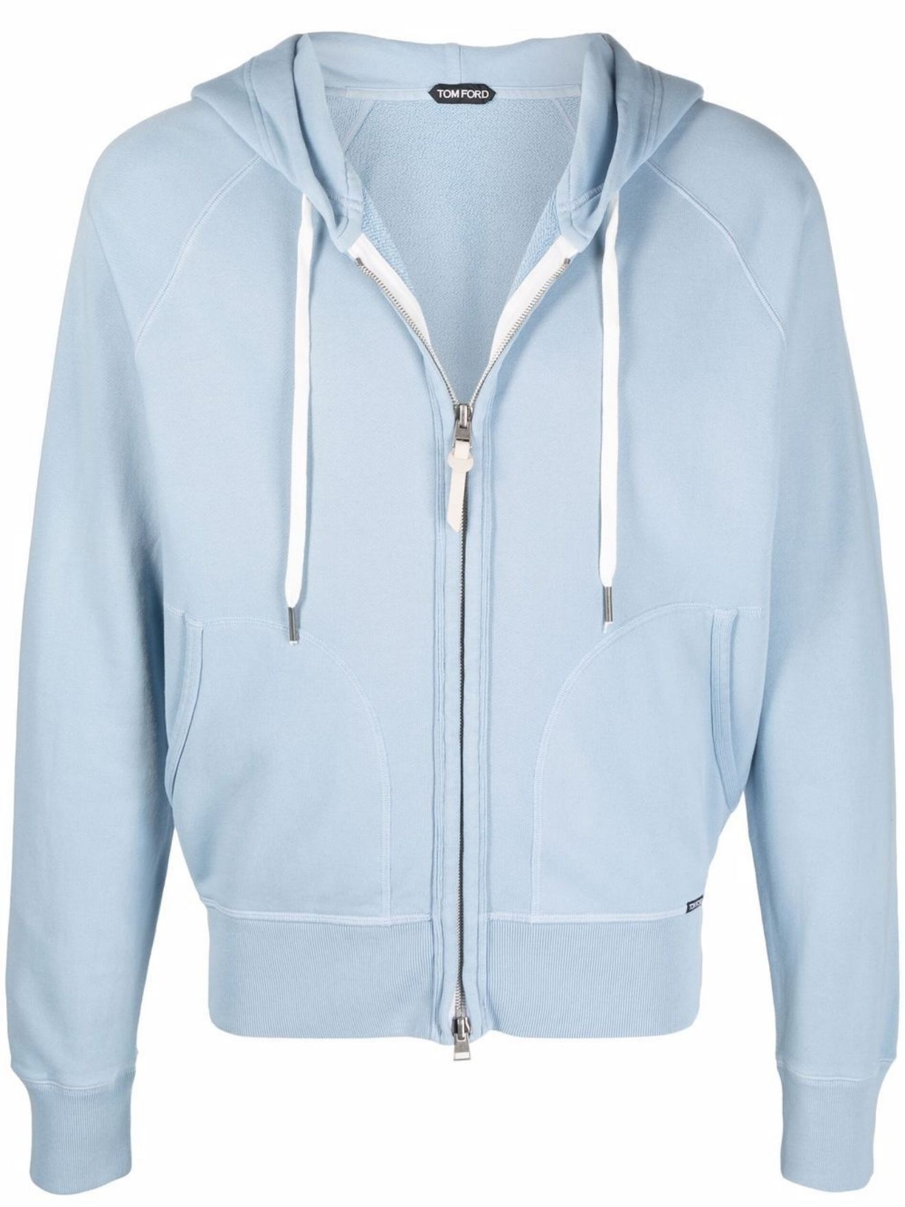 long-sleeved zipped-up hoodie - 1