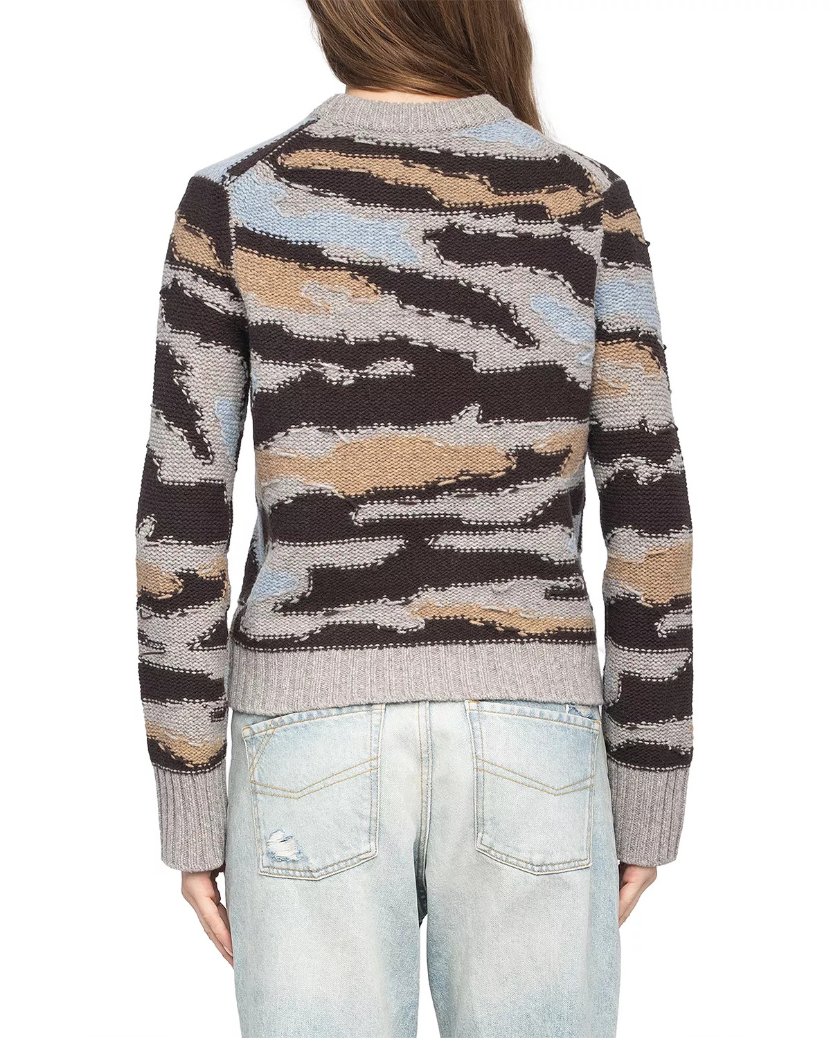 Malty Merino Wool Crewneck Sweater - 4