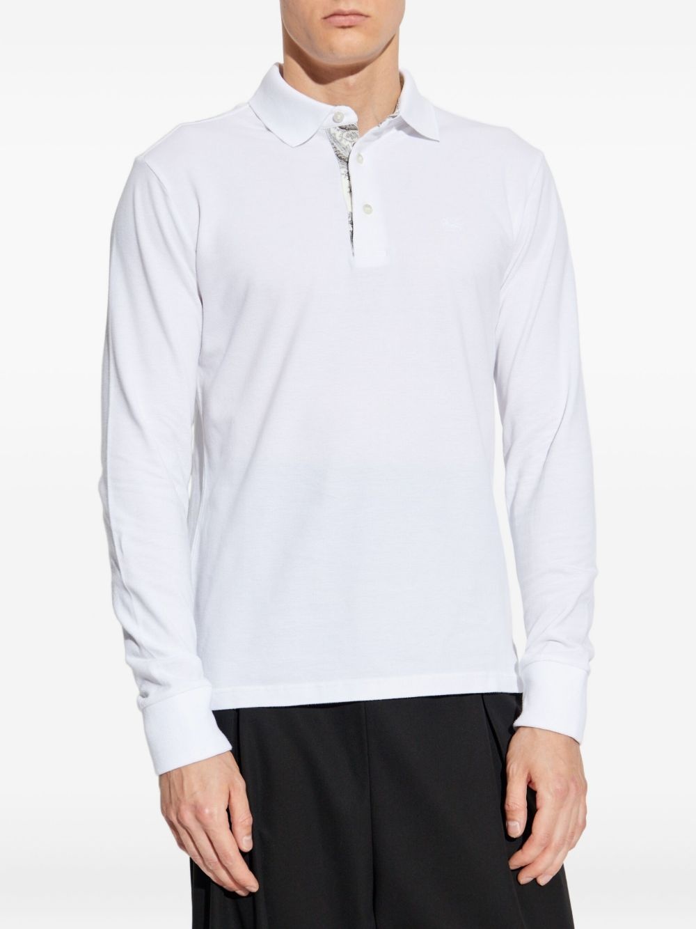 long-sleeve polo shirt - 3