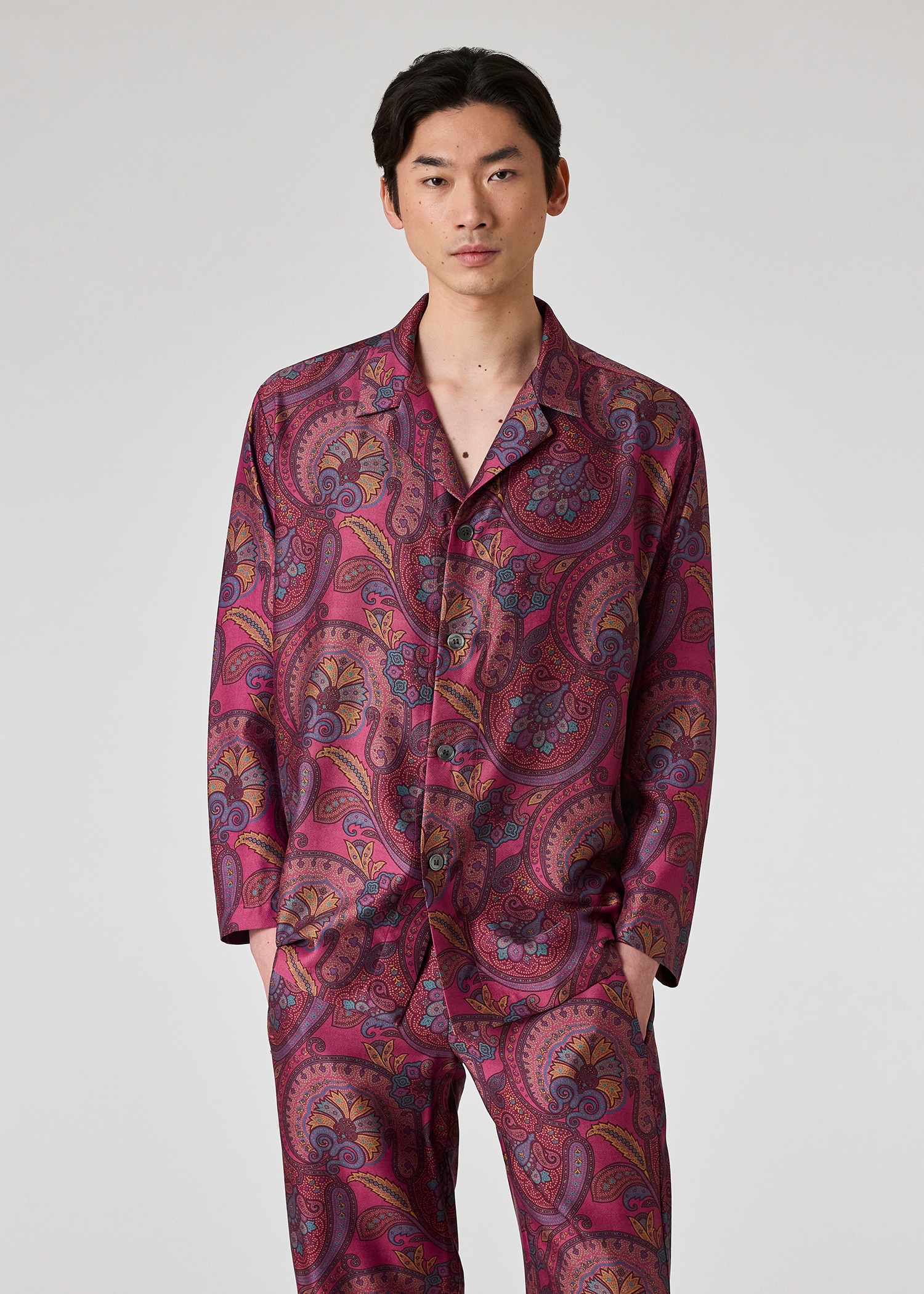 Daniel Hanson For Paul Smith - Paisley Silk Pyjama Shirt - 3