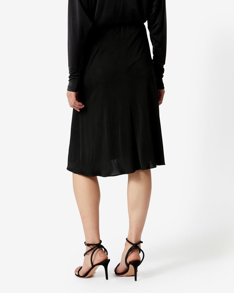 JACINTHE MIDI SILK SKIRT - 5