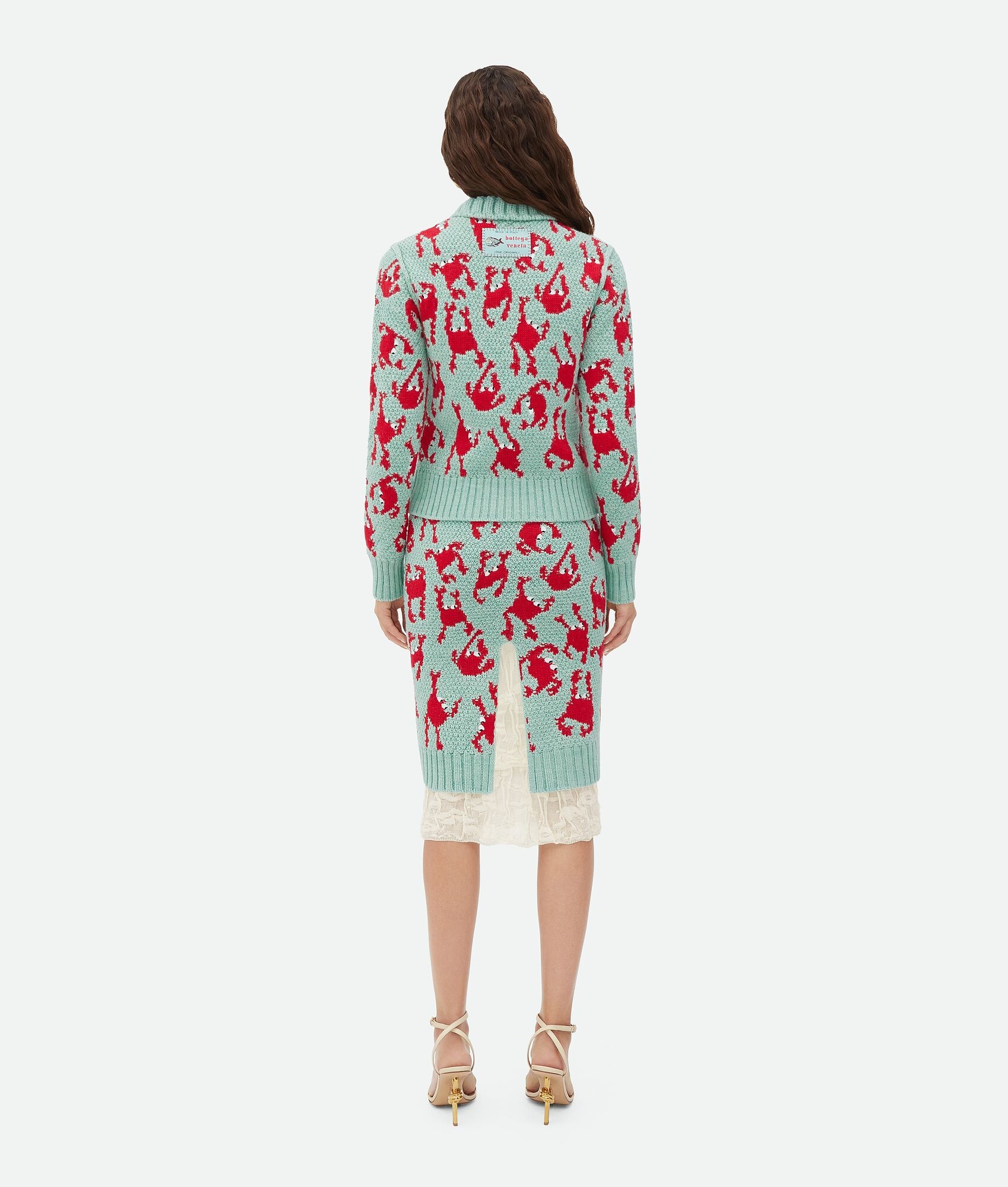 Jacquard Crabs Wool Jumper - 3