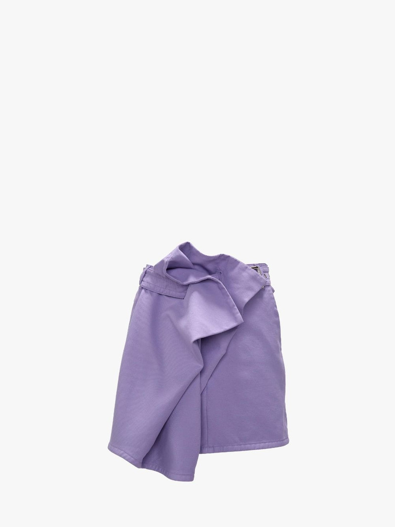 FOLD OVER MINI SKIRT - 1