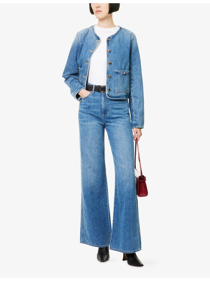 VERONICA BEARD Taylor Wide-Leg Denim-Blend Jeans outlook