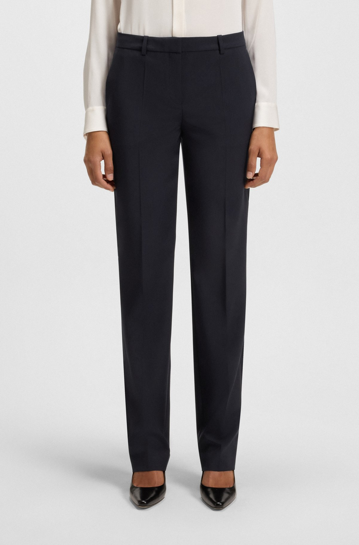 REGULAR-FIT PANTS IN ITALIAN VIRGIN WOOL - 2
