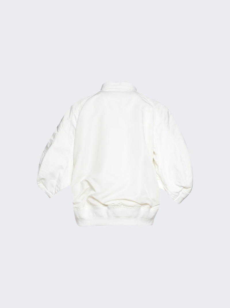 sacai Denim X Nylon Twill Jacket Off White outlook