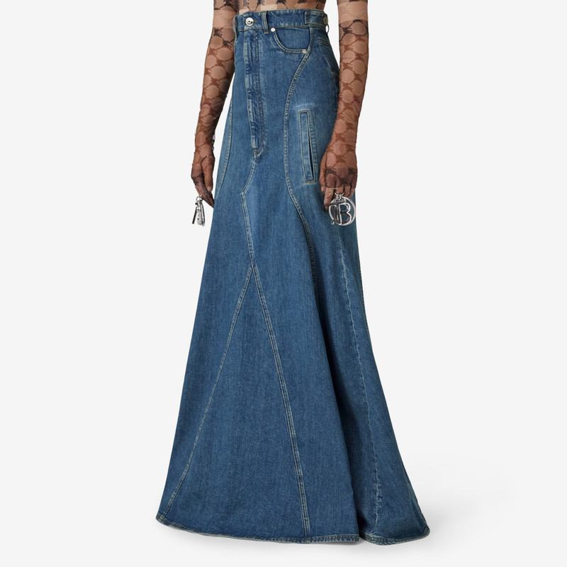 Denim Floor-length Skirt 5
