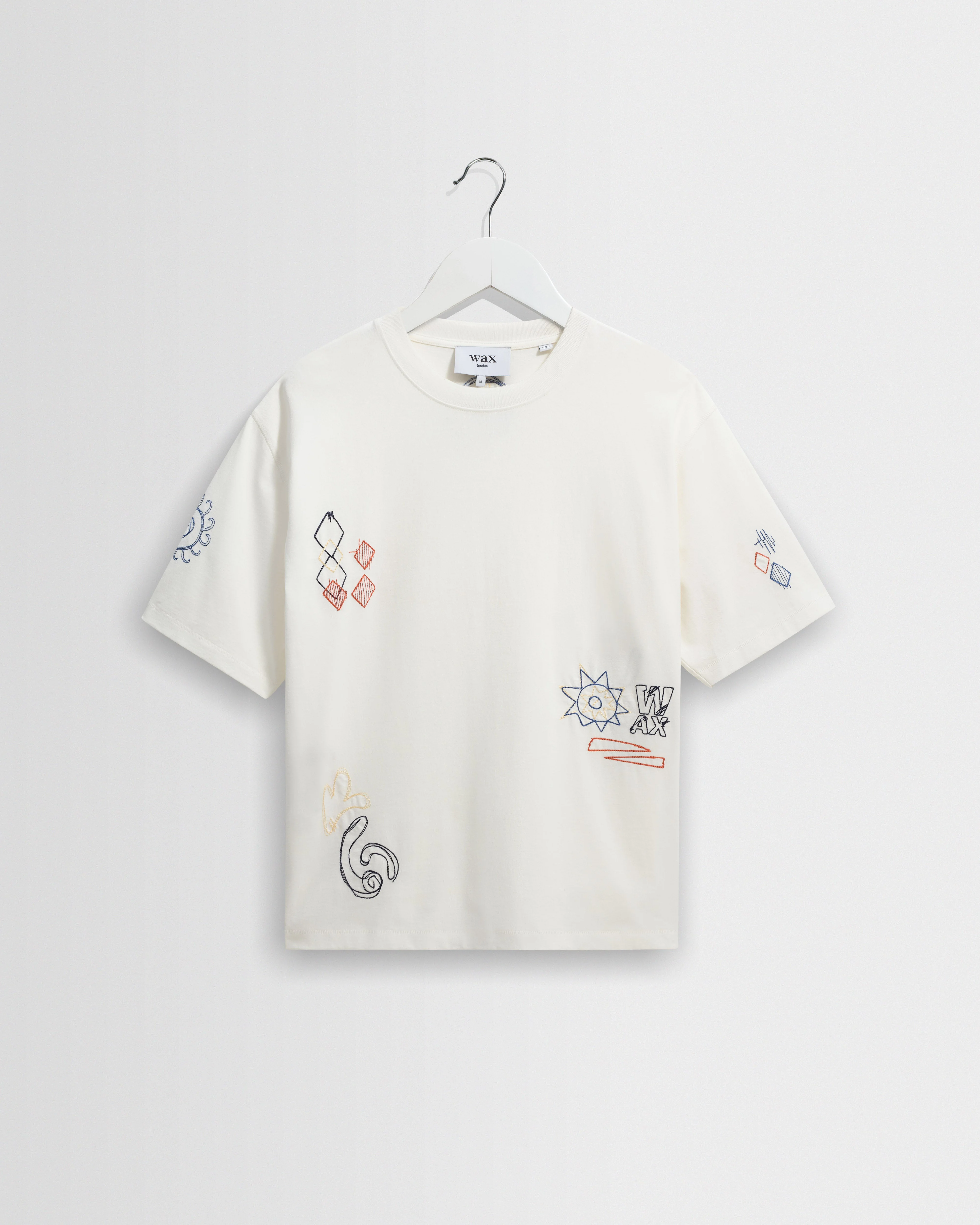 Milton - Ecru Sun Doodle Organic Cotton Graphic T-Shirt - 1