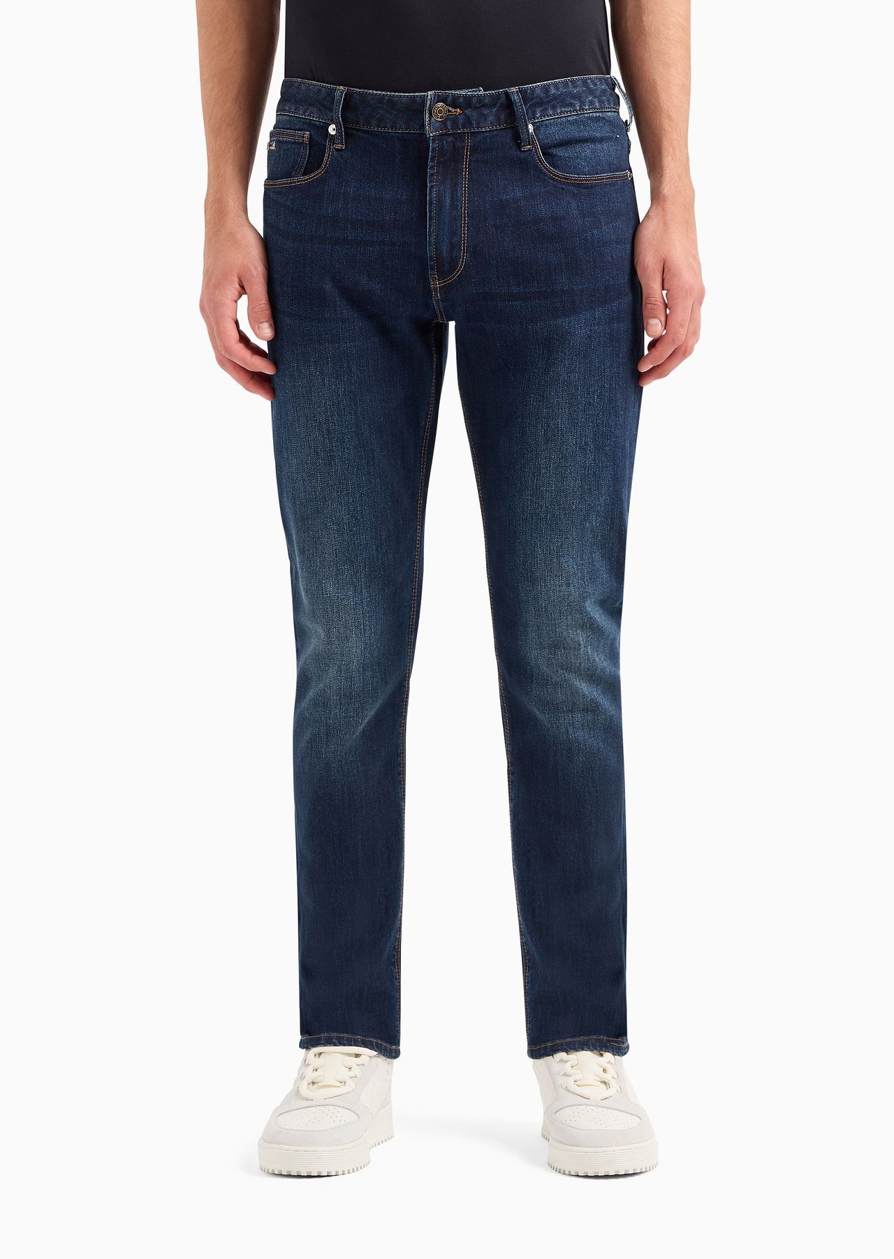 J06 slim-fit vintage-effect comfort-denim jeans - 2