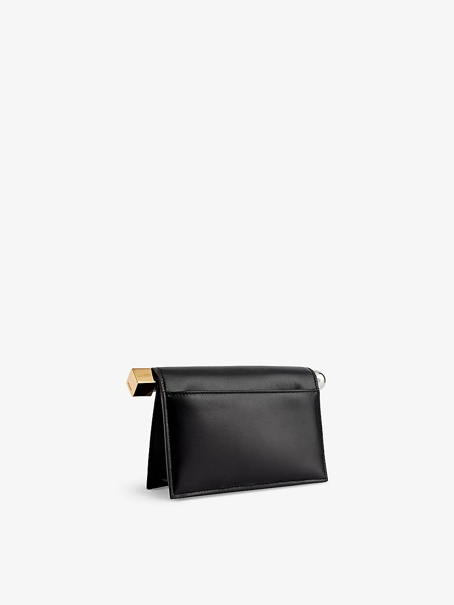 La Petite Pochette Rond leather clutch bag - 3