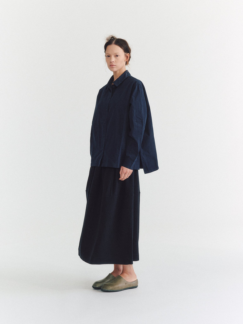 ELENA SHIRT - PAPER COT - NAVY 6