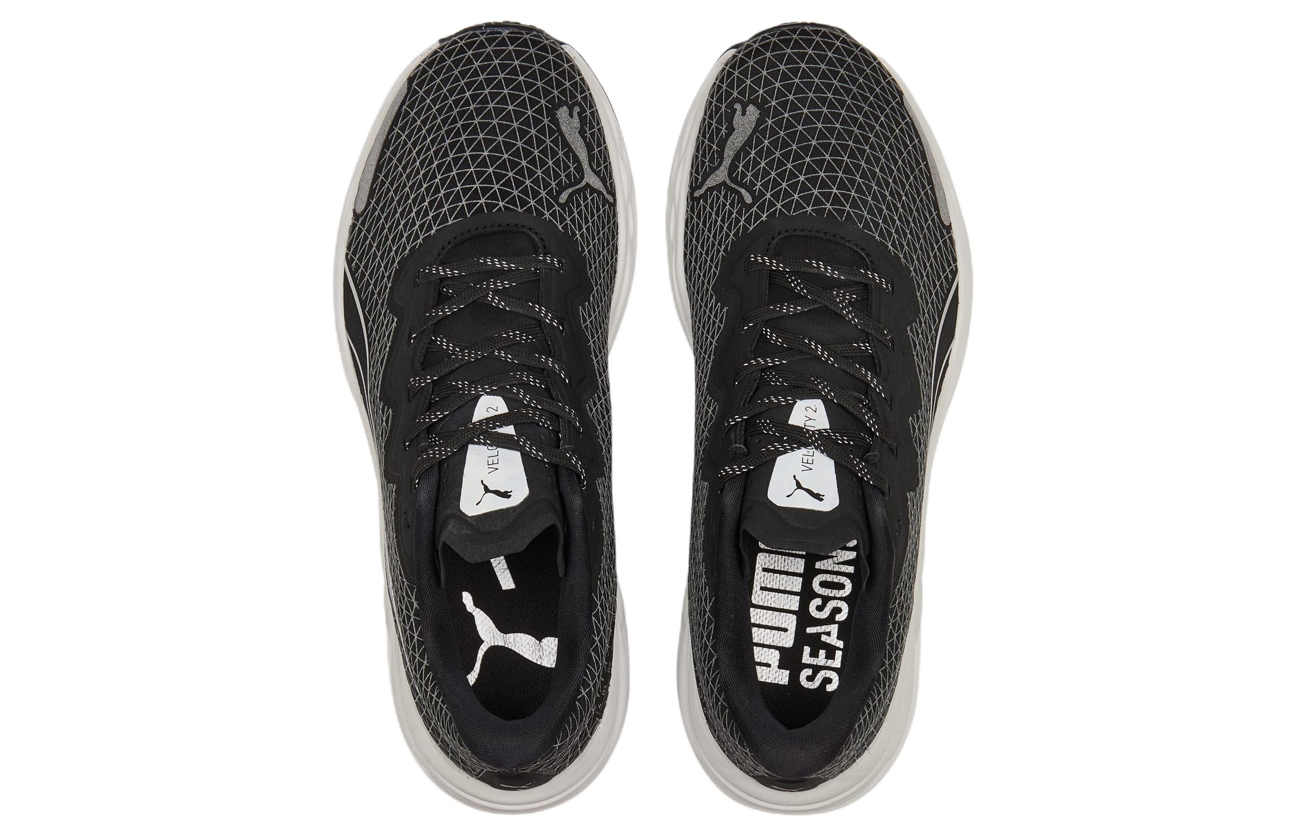 (WMNS) PUMA Velocity Nitro 2 Wtr 'Black White' 376918-01 - 4