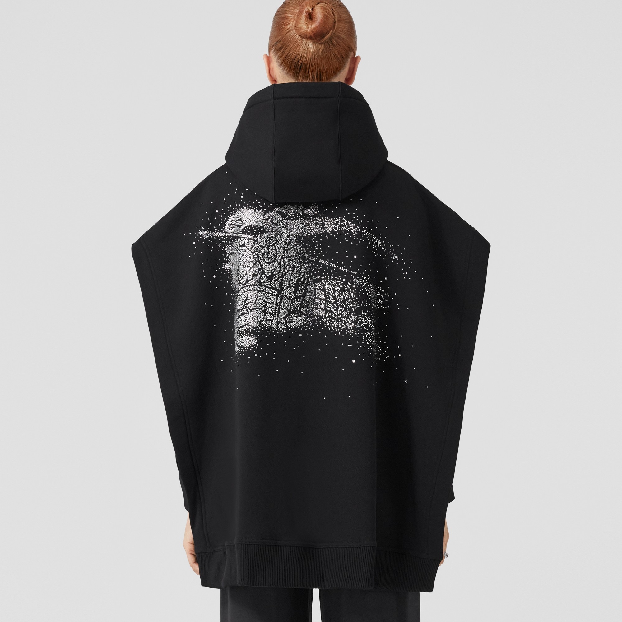 Crystal EKD Cotton Blend Hooded Poncho - 3