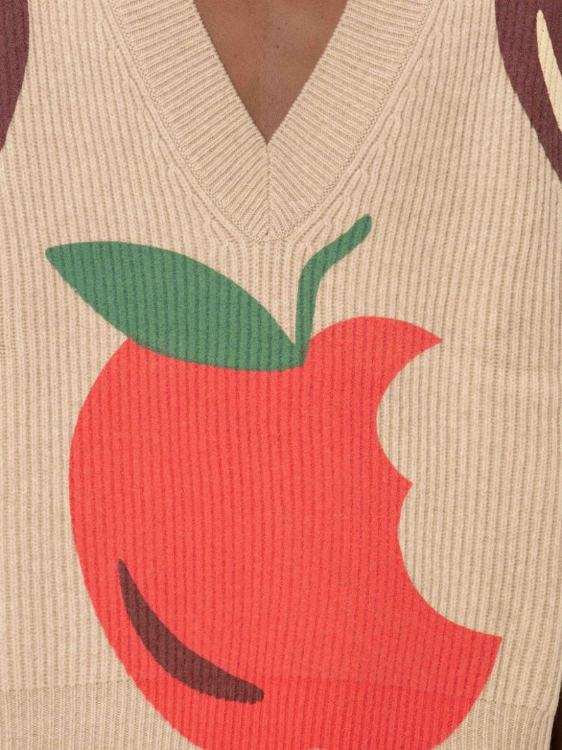 APPLE V-NECK VEST 6