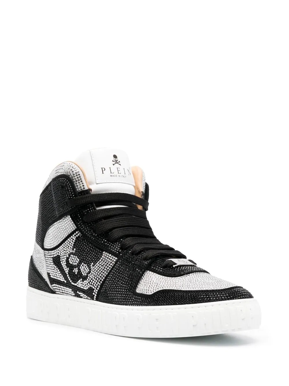 crystal-embellished high-top sneakers - 4