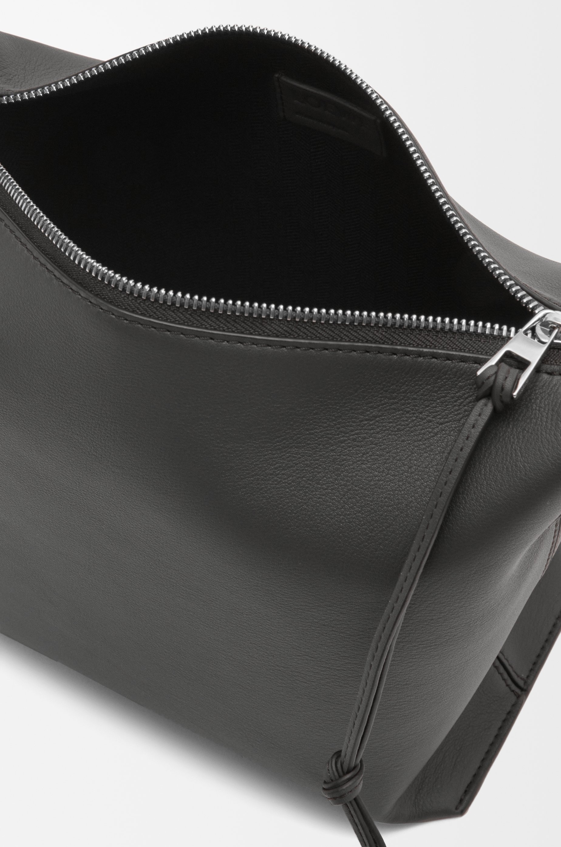 Small Cubi Crossbody bag in supple smooth calfskin and jacquard - 5