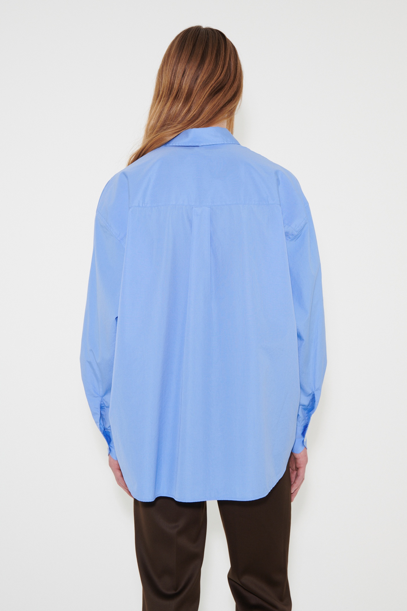 Borrowed Shirt Police Blue Poplin - 6