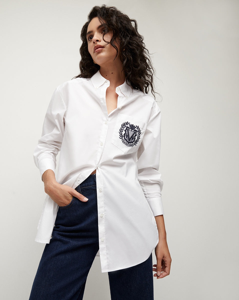 LLOYD BUTTON-DOWN TOP | LOGO CREST - 2