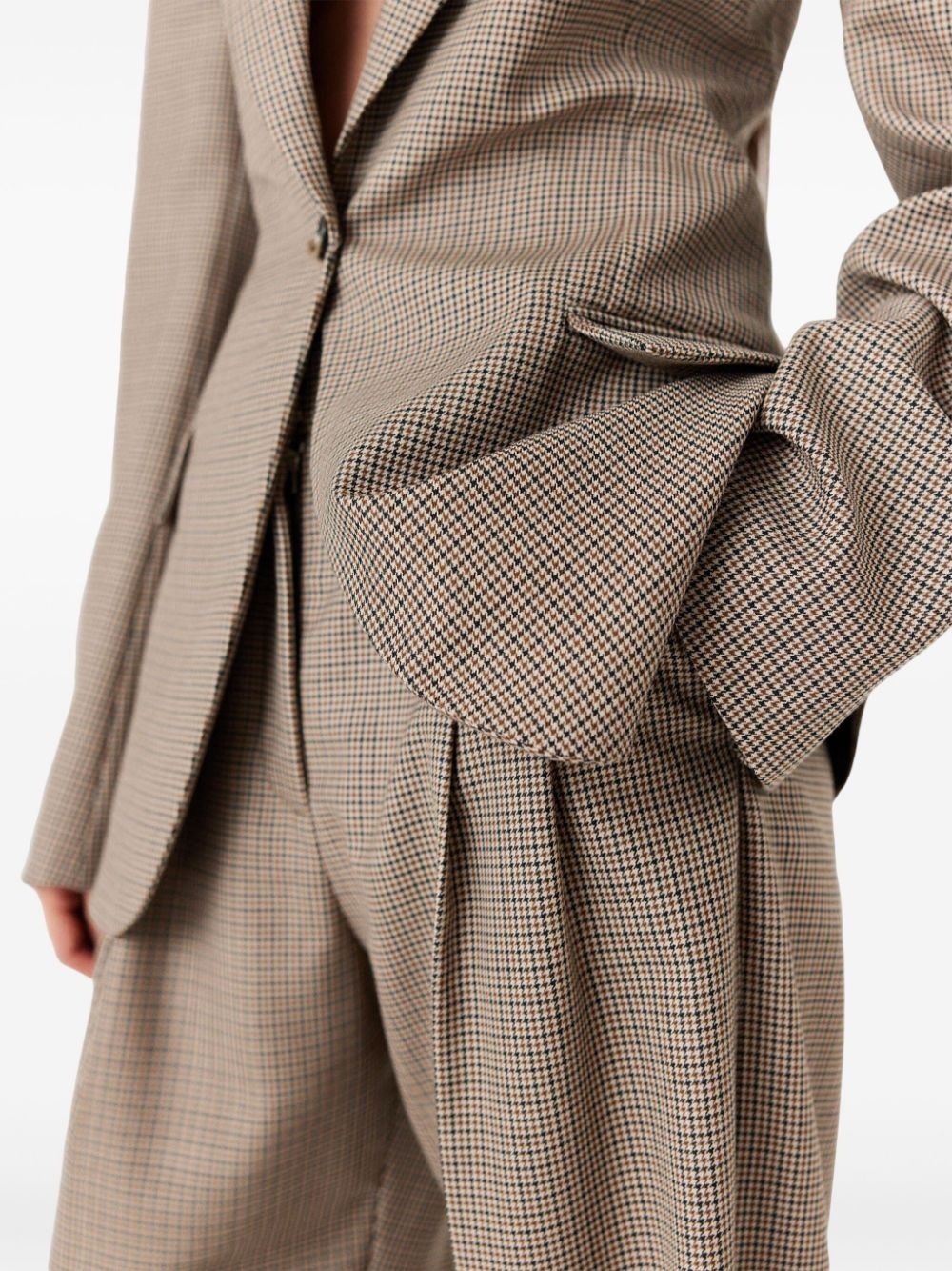 checkered blazer - 4
