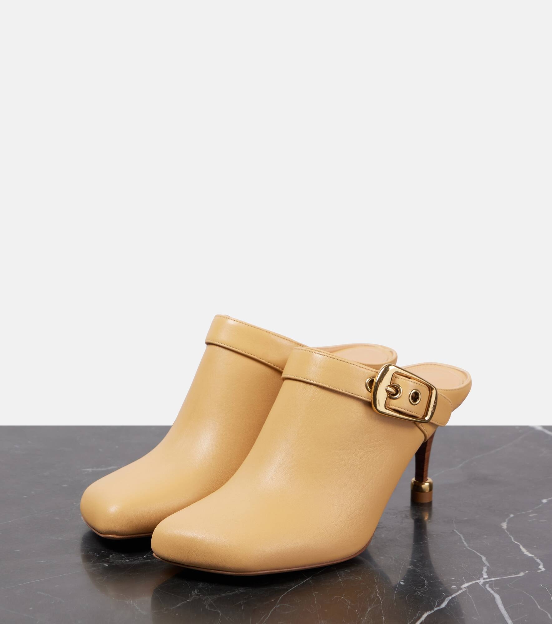 Andrea leather mules - 4