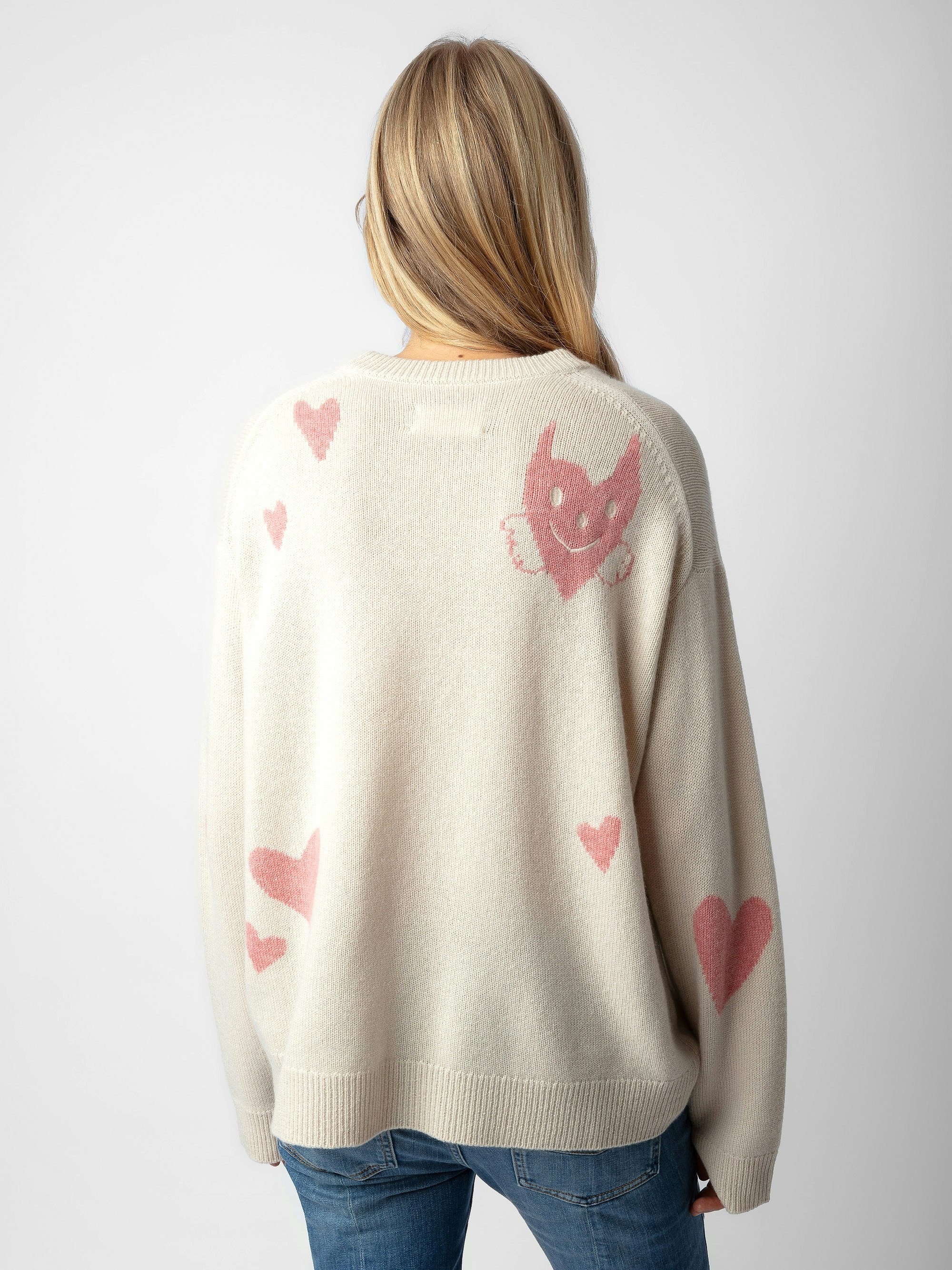 Markus Heart Cashmere Sweater - 3