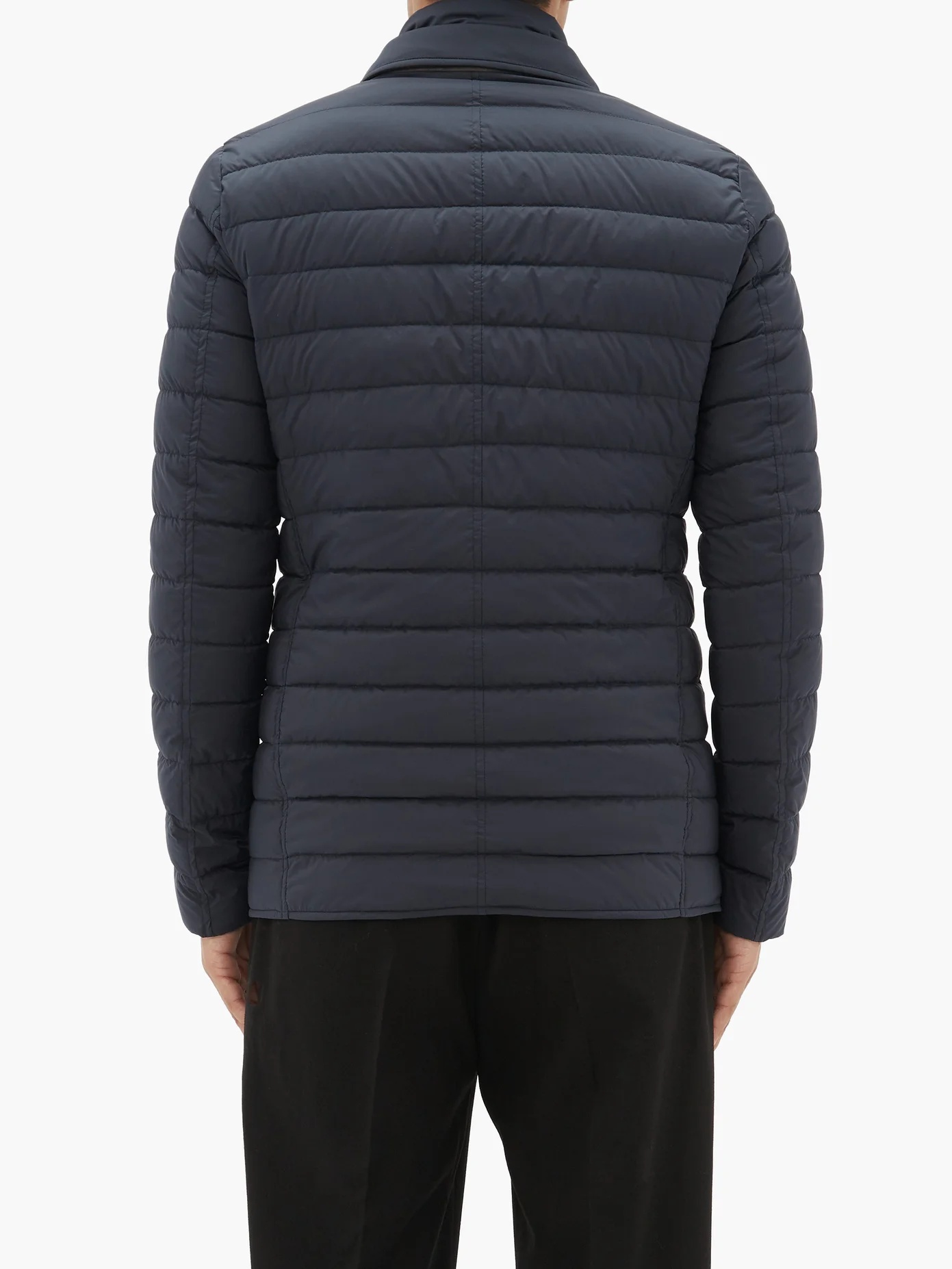 Single-breasted quilted down jacket - 5