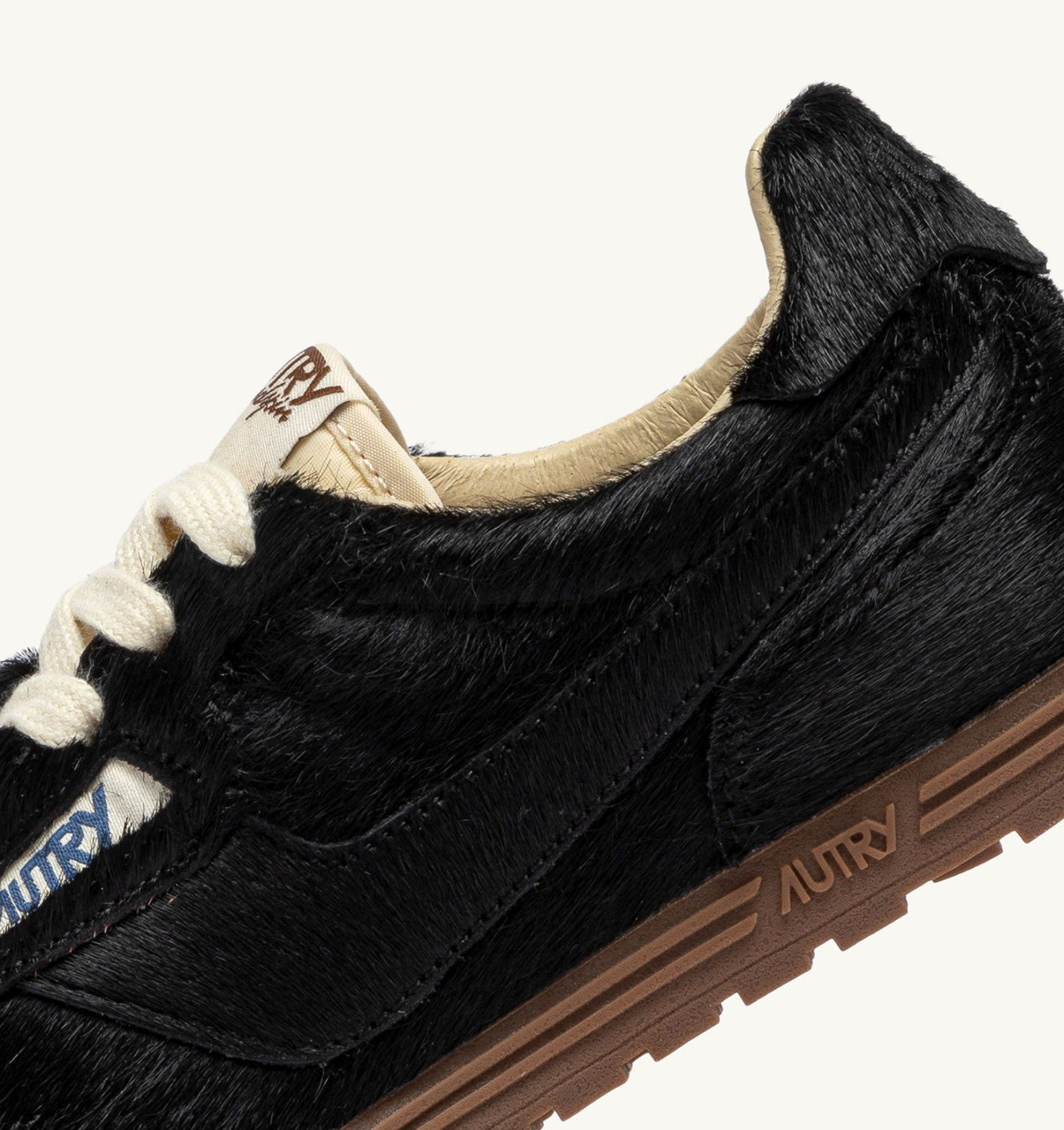 WINDSPIN SNEAKERS IN BLACK PONY HAIR EFFECT - 6