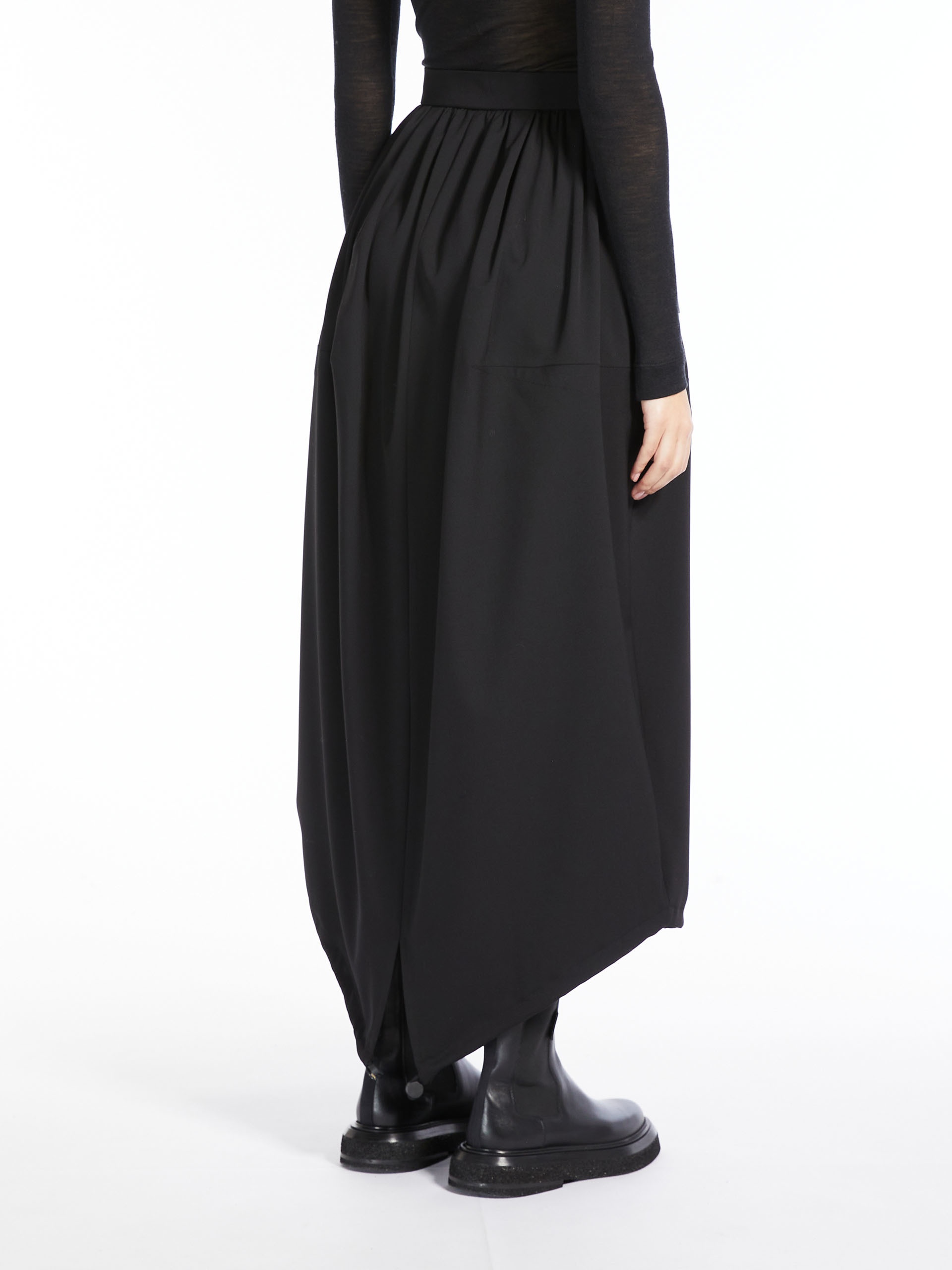 LUCA Long, gabardine wool skirt - 4