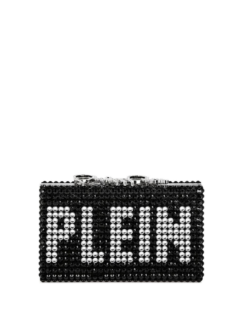 crystal-embellished clutch bag 1