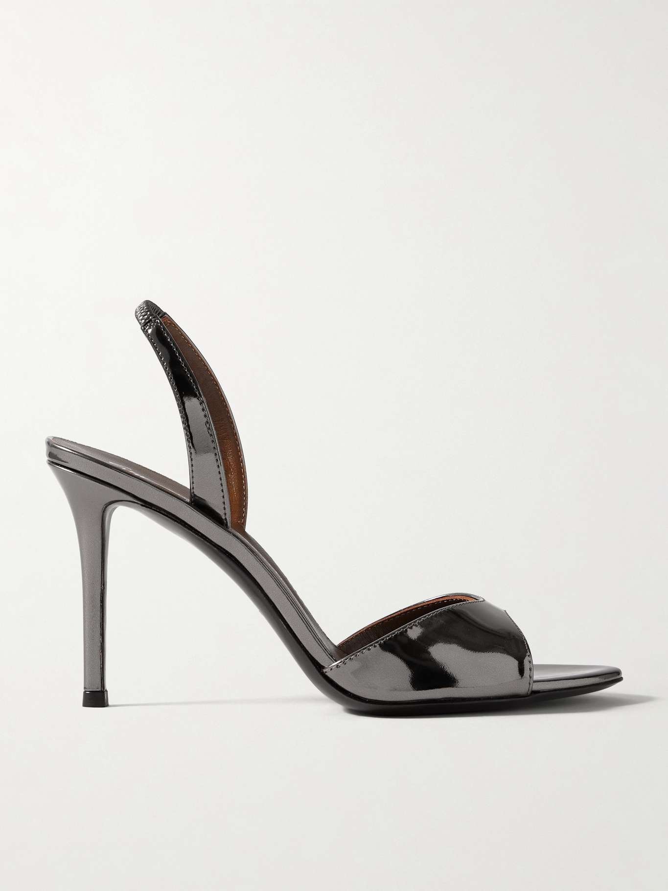 Clandestino metallic leather sandals - 1